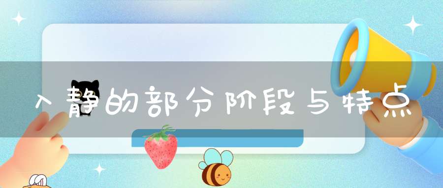 入静的部分阶段与特点