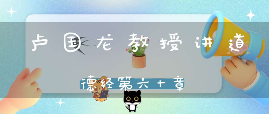 卢国龙教授讲道德经第六十章