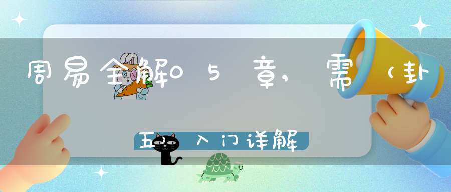 周易全解05章,需（卦五）入门详解