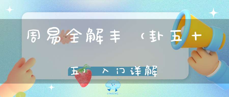 周易全解丰（卦五十五）入门详解
