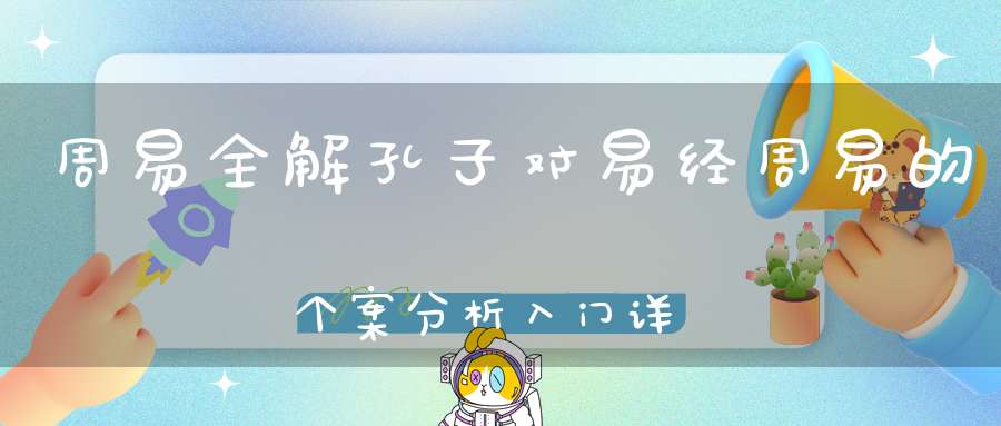 周易全解孔子对易经周易的个案分析入门详解