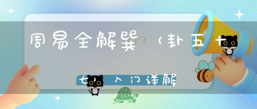 周易全解巽（卦五十七）入门详解