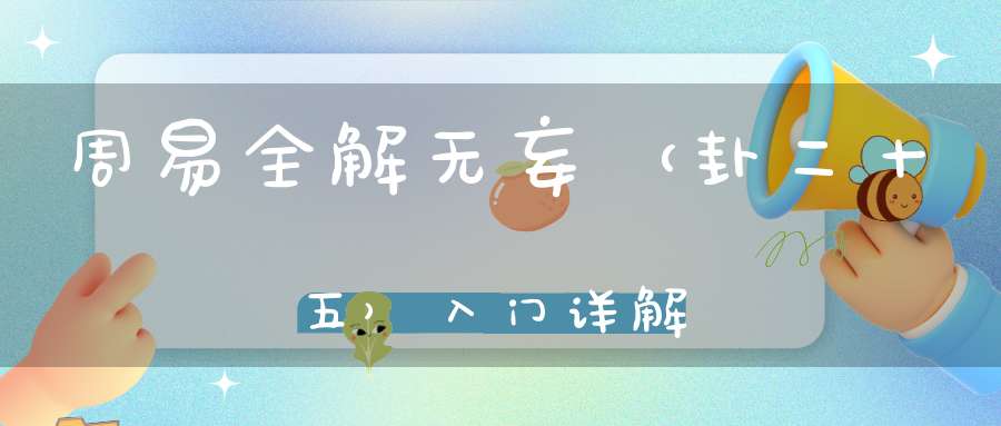 周易全解无妄（卦二十五）入门详解