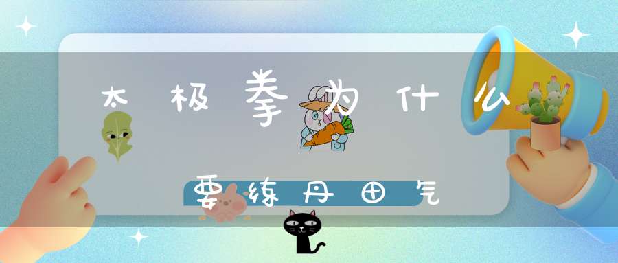 太极拳为什么要练丹田气