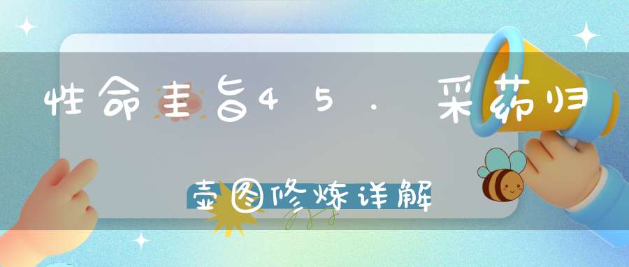 性命圭旨45.采药归壶图修炼详解