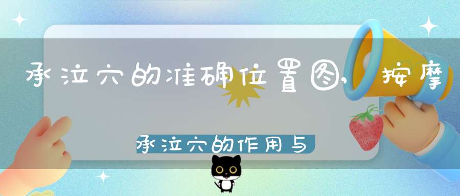 承泣穴的准确位置图,按摩承泣穴的作用与功效