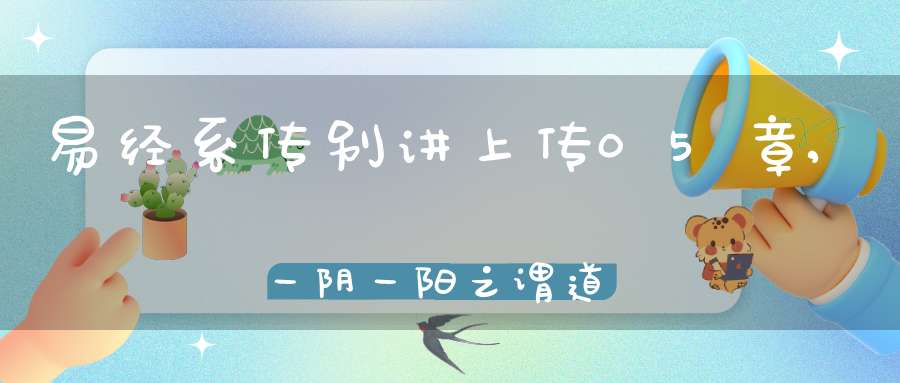易经系传别讲上传05章,一阴一阳之谓道（12）在线学习