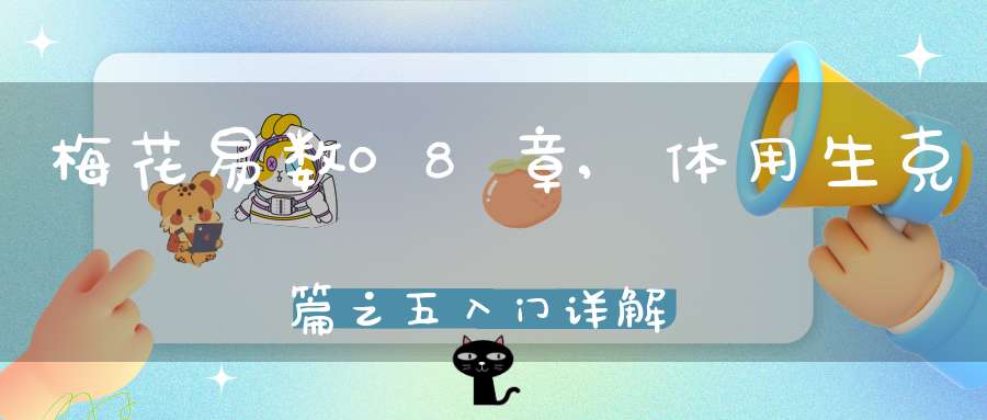 梅花易数08章,体用生克篇之五入门详解
