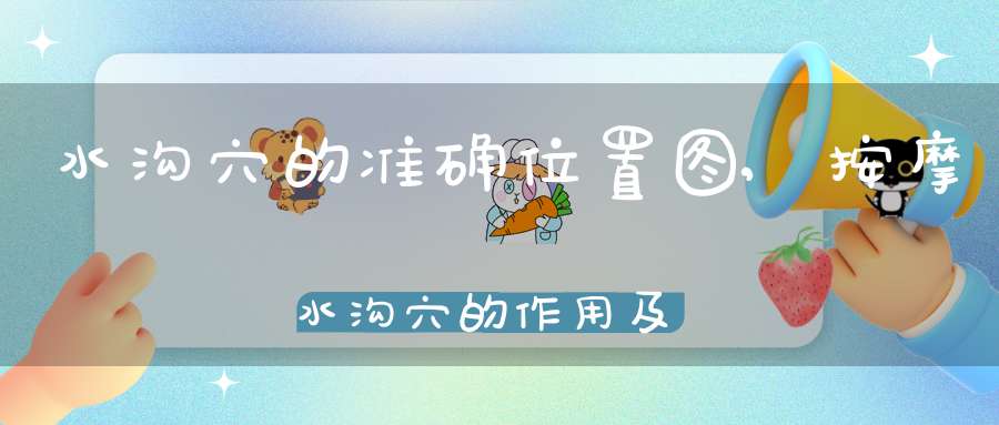 水沟穴的准确位置图,按摩水沟穴的作用及功效