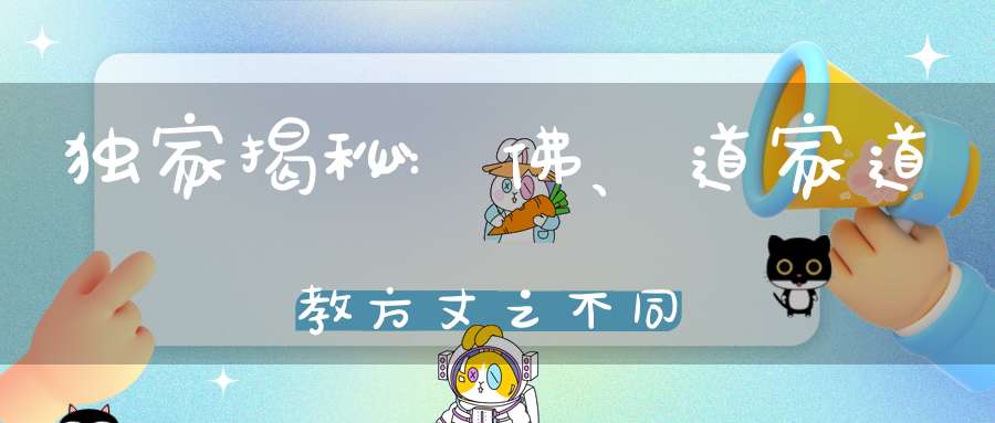 独家揭秘:佛、道家道教方丈之不同