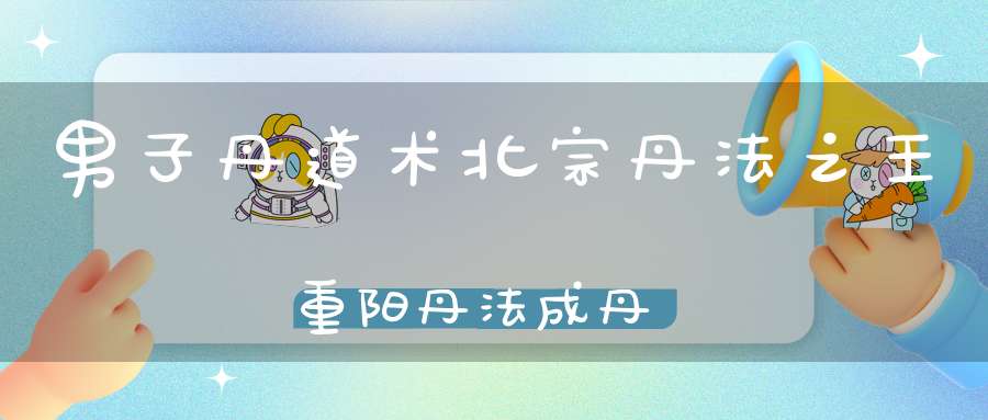 男子丹道术北宗丹法之王重阳丹法成丹