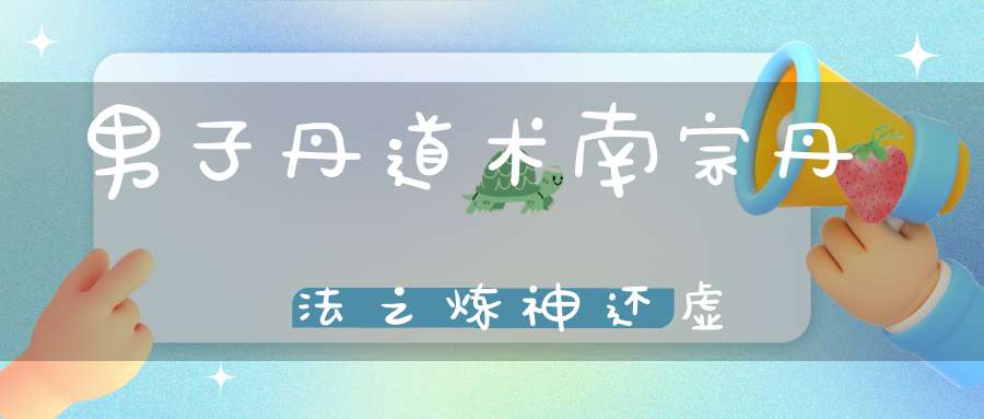 男子丹道术南宗丹法之炼神还虚