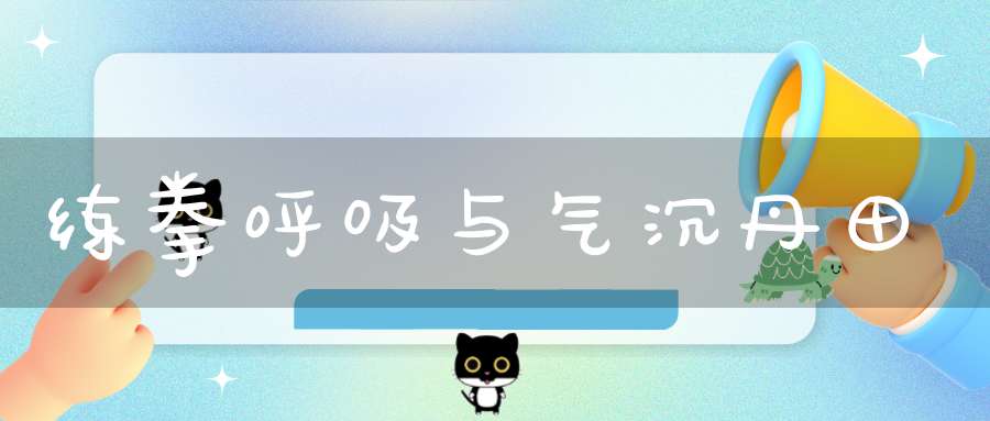 练拳呼吸与气沉丹田