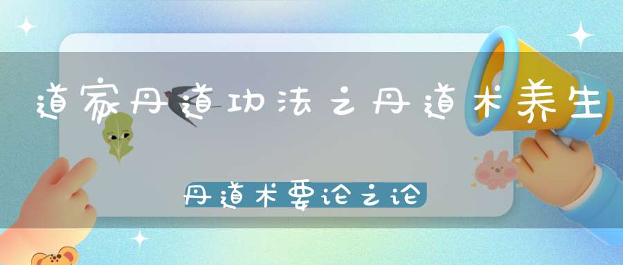 道家丹道功法之丹道术养生丹道术要论之论还丹