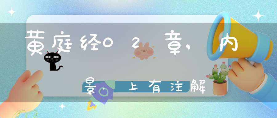 黄庭经02章,内景.上有注解