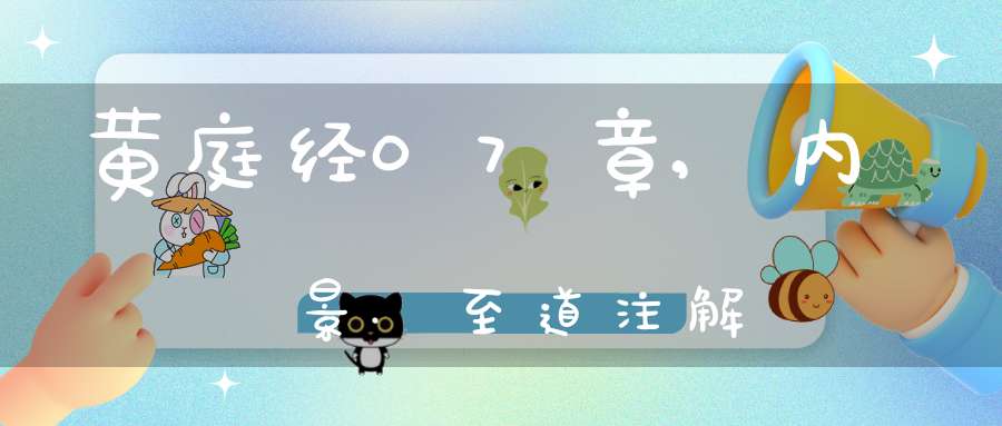 黄庭经07章,内景.至道注解