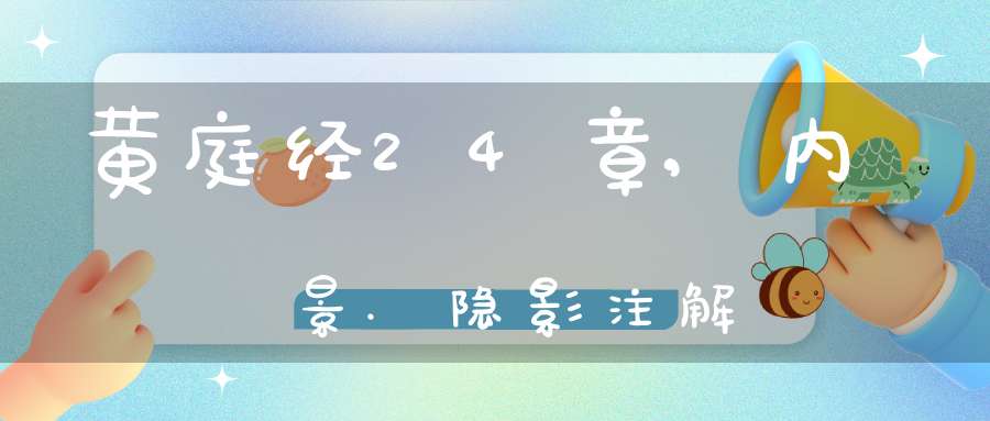 黄庭经24章,内景.隐影注解