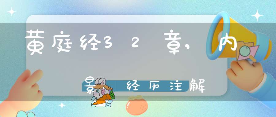 黄庭经32章,内景.经历注解
